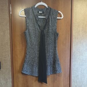 DKNY Dressy Top with Tie Front